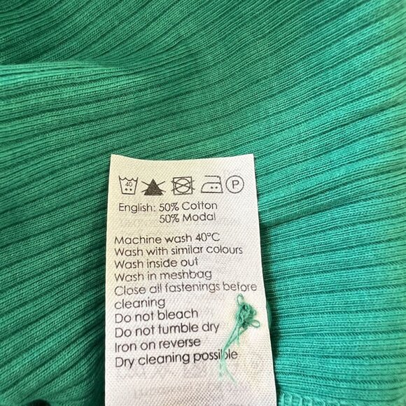 🆕NWT Marmar Copenhagen Grass Ribbed Henley - Picture 6 of 7